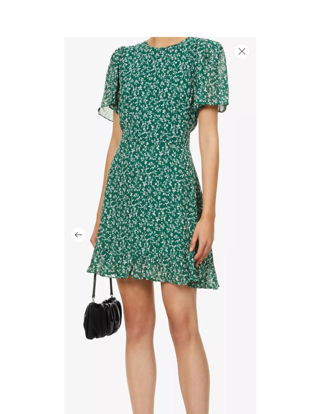 Reformation Beesley floral chiffon Dress, Size 12